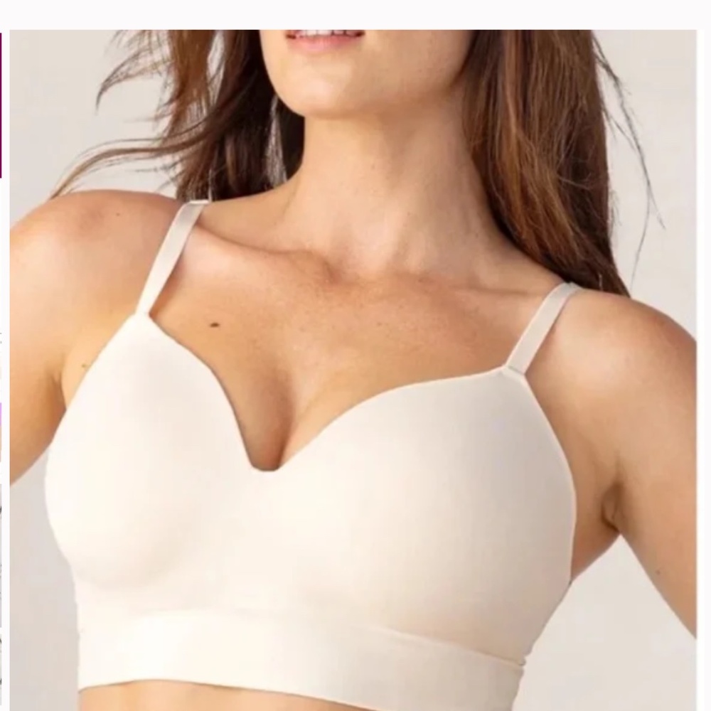 Shapermint Truekind® Supportive Comfort Wireless Shaping Bra Sz M Chai